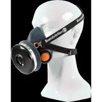 Sundström Semimaschera in silicone SR 100 taglia L/XL, classe di protezione:nv, tipo:nv, taglia:L/XL