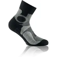 Rohner Basic Trekking Quarter 2er Pack Calze da trekking (35-38, nero/grigio)