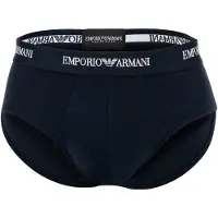 Emporio Armani per uomo. EM000258_AF14132 Set di 3 sottovesti in maglia elasticizzata blu navy (XL), Homewear, Cotone