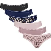 Sloggi Slip beige / blu / marrone / rosa