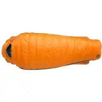 Big Agnes Torchlight Exp 0 Sacco a pelo in piuma (Regular - Bodysize: 183 cm, tangelo /verde)