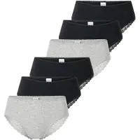 Schiesser Slip grigio sfumato / nero