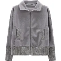 Jeanne Baret Women's Wallis Jacket Giacca in pile Donna (36, grigio)