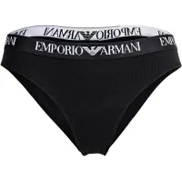 Emporio Armani per donna. EW000404_AF13033 Set di 2 mutandine brasiliane nere semplici (XL), Nero, Homewear, Cotone