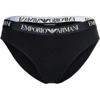 Emporio Armani per donna. EW000403_AF13033 Set di 2 mutandine nere di marca (XS), Nero, Homewear, Cotone