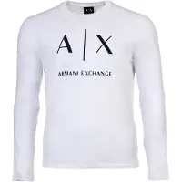 Armani Exchange Maglietta nero / bianco