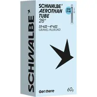 Schwalbe Aerothan SCV17 28'' (33/47-622) Camera d'aria bicicletta (28'' - 33/47-622, transparent)