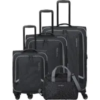 Travelite Corsiica 4 ruote Set di valigie 4 pezzi nero