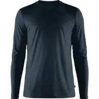 Fjällräven Abisko Wool L/S Maglia a manica lunga Uomo (XS, blu)