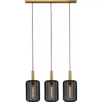 Lucide Lampada a sospensione Corina, nera, a 3 luci, E27