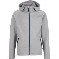 Heber Peak Kid's Merino210 EvergreenHe. Zip Hoody Maglia con zip e cappuccio Bambini (128, grigio)