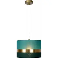Lucide Lampada a sospensione EXTRAVAGANZA verde-turchese 1xE27x40W in tessuto, dimensioni: 152,5x30x30 cm, IP20,