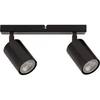 Sigma Faretto da soffitto Zoom, a 2 luci, nero