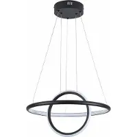 REALITY IMPORT Lampada a sospensione LED Gravity nera 36 W, bianco neutro 2880 lm, metallo, dimensioni: 120 x 42,5 x 42,5 cm, IP20, Reality
