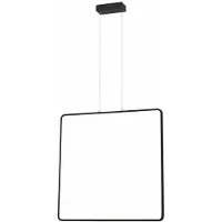 REALITY IMPORT Lampada a sospensione LED Anaya nera 30W, bianco neutro 2400 lm, acrilico, dimensioni: 120x61x6 cm, IP20, Reality