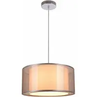 REALITY IMPORT Lampada a sospensione Martina cromata 1xE27x60W in metallo, dimensioni: 100x40x40 cm, IP20, Reality