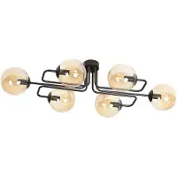 Emibig Lampadario 6xE14 40W BRENDI 6A BL/Miele 833/6A