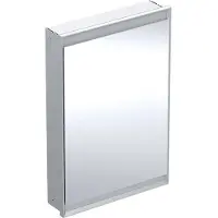 Geberit ONE armoire de toilette avec ComfortLight, 1 porte, montage encastré, aluminium anodisé, 60x90cm, 0, 505.800.00.1, 505.800.00.1