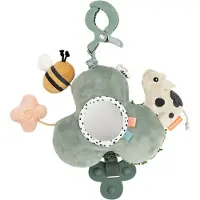Done by Deer Specchio interattivo "Piccola fattoria" con clip, verde Bambini, verde, taglia unica