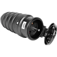 Pawbol Scatola di derivazione in gomma portatile, con/senza prese da 16A a 250V, grado di protezione IP44, diametro 3157