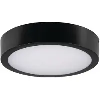 Kanlux S.A. Plafoniera LED rotonda con telecomando DABER nera 20W, tonalità di bianco, 2560 lm, plastica, dimensioni: 6x30,1x30,1 cm, IP66,