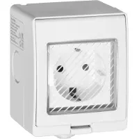 ORNO Presa smart Wi-Fi, IP55, 16A, 230V, guida di montaggio, grigia