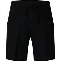 Selected Pantaloncini In Misto Lino Uomini Nero XL