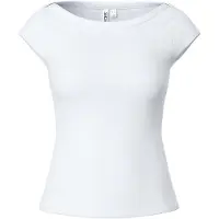 Pieces Top Con Maniche Ad Aletta | Bianco | S