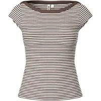 Pieces Top Con Maniche Ad Aletta | Marrone | XL