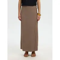 Selected Gonna Lunga Donne Marrone 36
