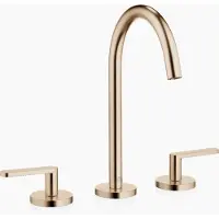 Dornbracht META Mélangeur de lavabo à trois trous avec garniture d'écoulement, saillie 168mm, 20713661-27, 20713661-27