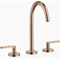 Dornbracht META Mélangeur de lavabo à trois trous avec garniture d'écoulement, saillie 168mm, 20713661-42, 20713661-42