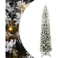 vidaXL Albero di Natale artificiale a 300 LED con supporto Verde 240 cm