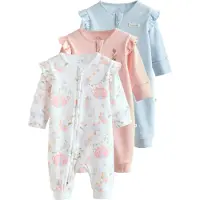 Next Pigiama blu chiaro / verde / rosa / bianco