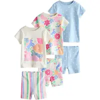Next Pigiama blu chiaro / rosa / rosso / bianco