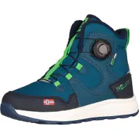 TROLLKIDS Kid's Bergen Winter Mid Cut Scarpe invernali Bambini (32, blu)