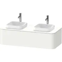 Duravit Happy D.2 Plus Meuble sous-vasque sur console suspendu, 1300x550 mm, 1 tiroir, pour vasque à poser, HP4943B3636, HP4943B3636