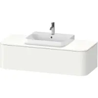 Duravit Happy D.2 Plus Meuble sous-lavabo sur console suspendu, 1300x550 mm, 1 tiroir, pour vasque à poser Position centrale, HP4942M3636, HP4942M3636