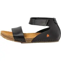 Art per donna. 103823010003_001 Sandali in pelle 0382 Creta nero (42), Basso, Velcro, Casual