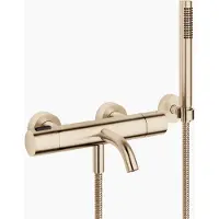 Dornbracht META Mitigeur monocommandé pour bain, pour montage mural, avec flexible de douche, saillie 210mm, 34234979-27, 34234979-27