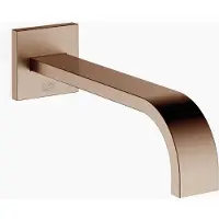 Dornbracht MEM Bec déverseur pour baignoire, montage mural, portée 220mm, 13801782-42, 13801782-42