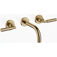 Dornbracht TARA Mitigeur mural pour lavabo sans vidage, saillie 160mm, kit de montage final, 36707882-39, 36707882-39