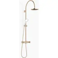 Dornbracht TARA Showerpipe avec thermostat de douche sans douchettes à main, 220mm, flowReduce, 34458892-27, 34458892-27