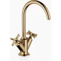 Dornbracht VAIA Mitigeur monocommandé pour lavabo avec vidage, poignées croisillons, saillie 167mm, 22513809-39, 22513809-39
