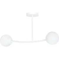 Emibig LAMPADA DA SOFFITTO 2xE14 40W HALLDOR 2 BIANCA 1025/2