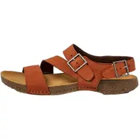 Art unisex. 109997MH0003_006 Sandali in pelle 0999 I Breathe arancioni (46), Basso, Fibbia, Casual, Arancione