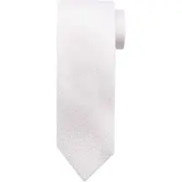 Suitable Cravatta Seta White Bianco