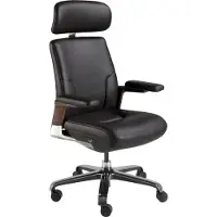 ANGEL CERDA SL Sedia girevole in Pelle finta nera 4212