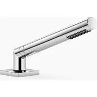 Dornbracht Garniture de douche flexible pour montage sur bord de baignoire ou de carrelage, rosace 60x60mm, 27702980-00, 27702980-00