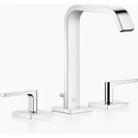 Dornbracht IMO Mélangeur de lavabo à trois trous, avec garniture d'écoulement, saillie 165mm, 20713671-00, 20713671-00